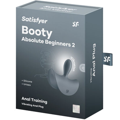 SATISFYER - BOOTY ABSOLUTE BEGINNERS 2 VIBRADOR ANAL UNISEX NEGRO