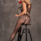 LIVCO CORSETTI FASHION - BODYSTOCKING AMAHIL SIN ENTREPIERNA NEGRO TALLA ÚNICA