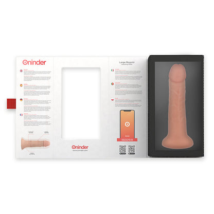 ONINDER - GRAND GODE VIBRATEUR BOGOTÁ 9 VITESSES NATUREL 22 CM -O- 4.5 CM - FREE APPLICATION