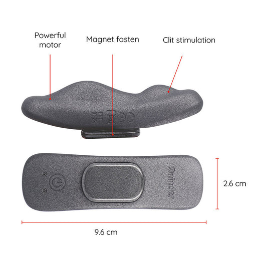 ONINDER - VIBRATEUR RECHARGEABLE MANILA PANTY 9 VITESSES 9.6 CM X 2.6 CM - APPLICATION GRATUITE