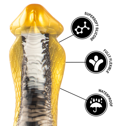 ÉPICO - DILDO DRAKON COBRA AMARILLO