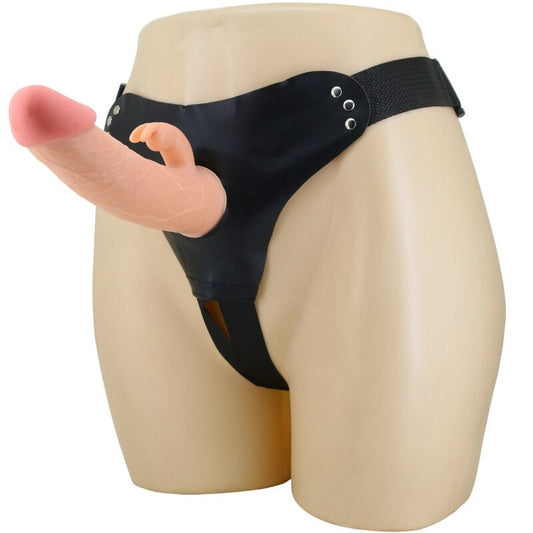 PRETTY LOVE - ARNÉS UNIVERSAL MAVIS CON DILDO NATURAL DE 19 CM