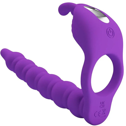Pretty Love – Blackney Anneaux Pénis avec Plug Vibrateur