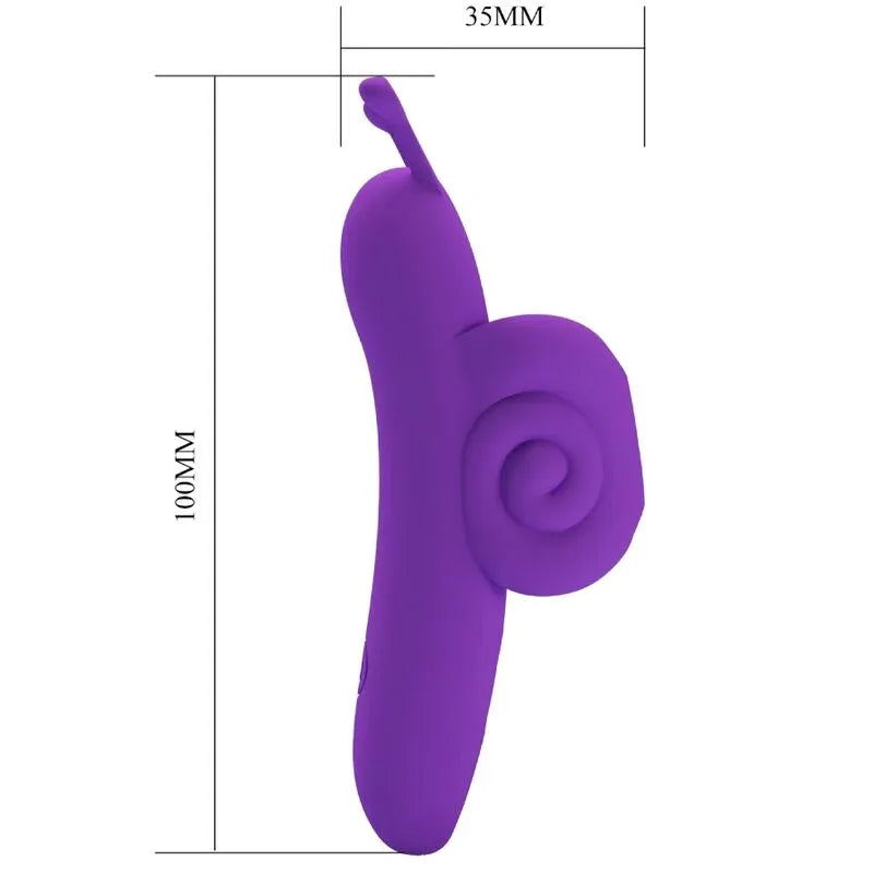 Pretty Love – Snail Puissant Stimulateur de Doigts Violet