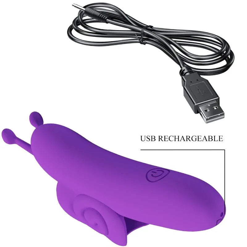 Pretty Love – Snail Puissant Stimulateur de Doigts Violet