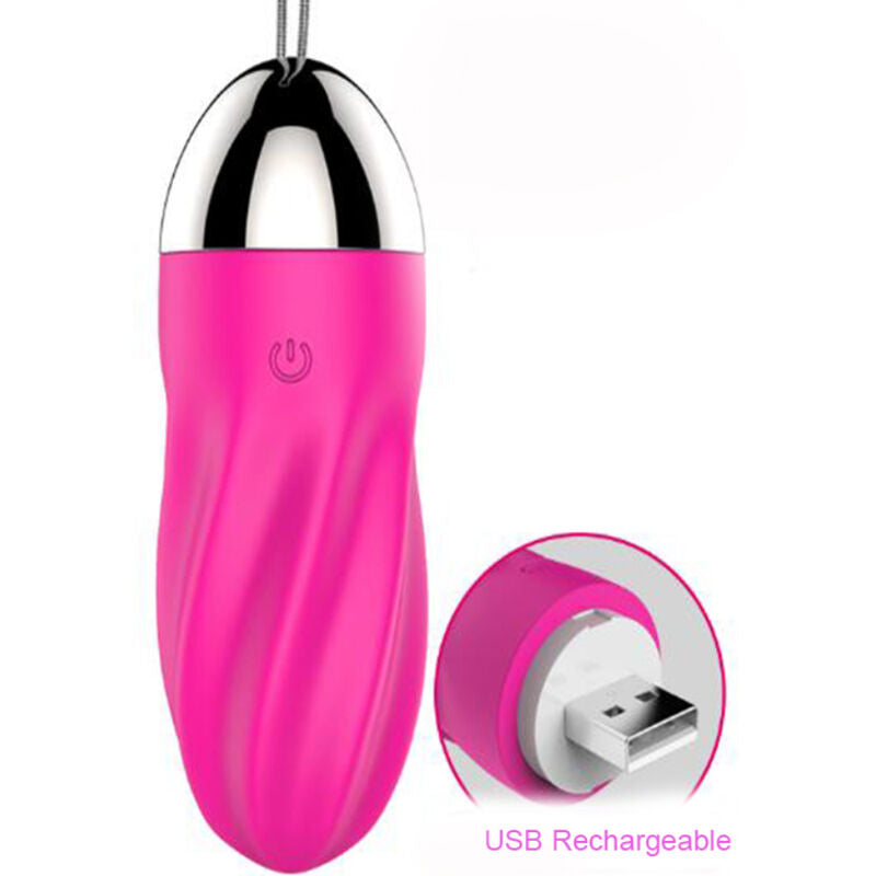 Vibrateur télécommande oeuf vibrant sweety spiral rose – Armony