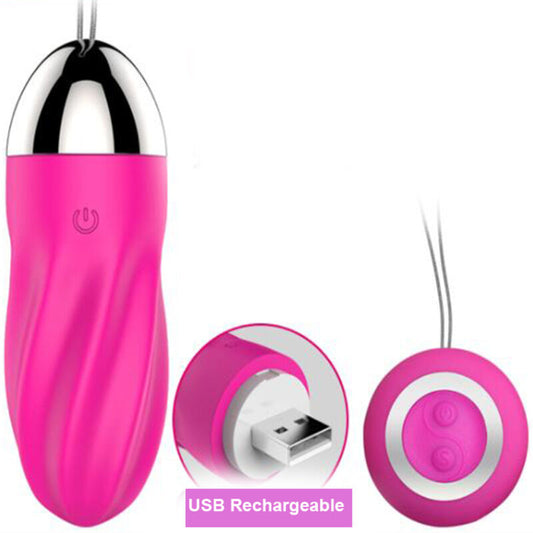 Vibrateur télécommande oeuf vibrant sweety spiral rose – Armony