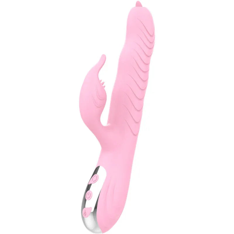 Armony – Vibrateur Marcia & Poussée Double Langue Effet Chaleur Rose