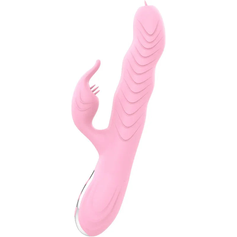 Armony – Vibrateur Marcia & Poussée Double Langue Effet Chaleur Rose
