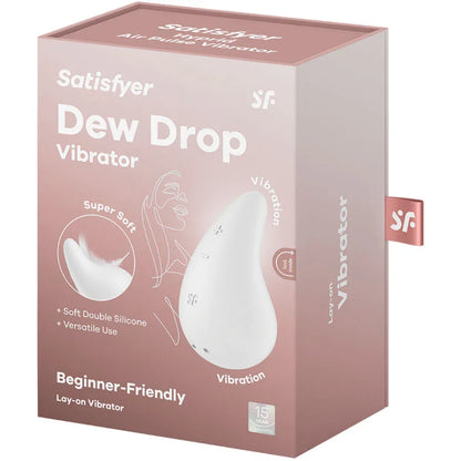 Satisfyer Vibrateur Dew Drop Lay On Bleu