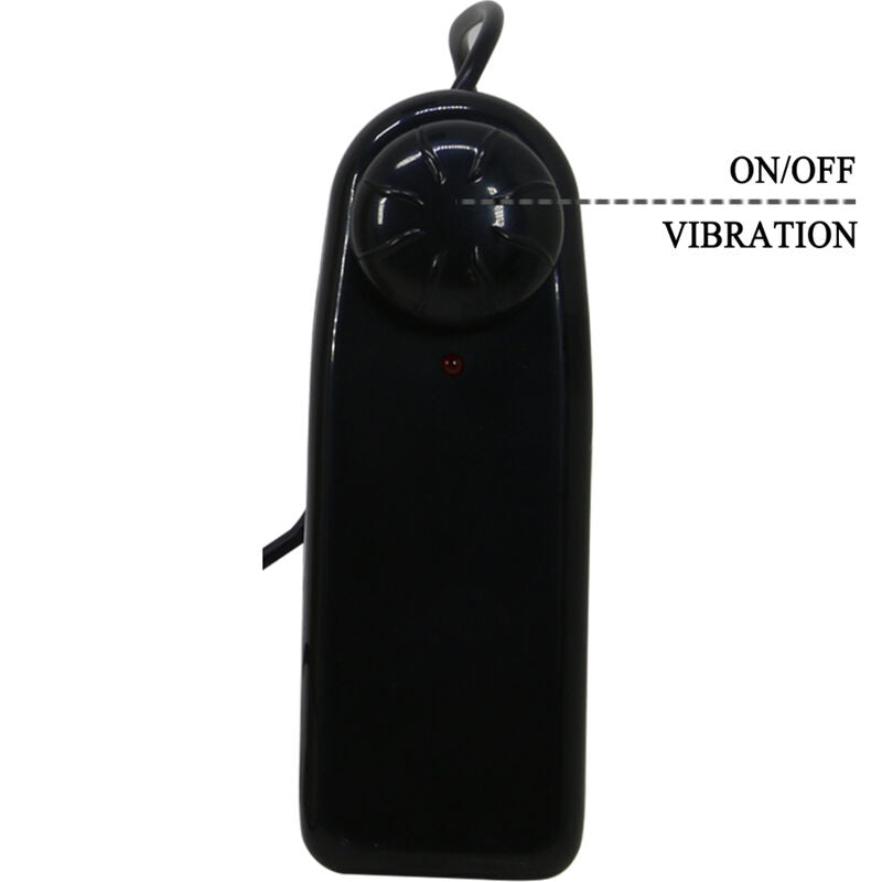 PRETTY LOVE - ARNÉS DILDO VIBRANTE MULTIVELOCIDAD STARKS SLIP 17,5 CM MARRÓN CLARO