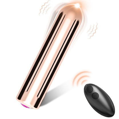 Vibrateur warhead vibrator bullet télécommande doré 2 cm x 8.8 cm – Armony