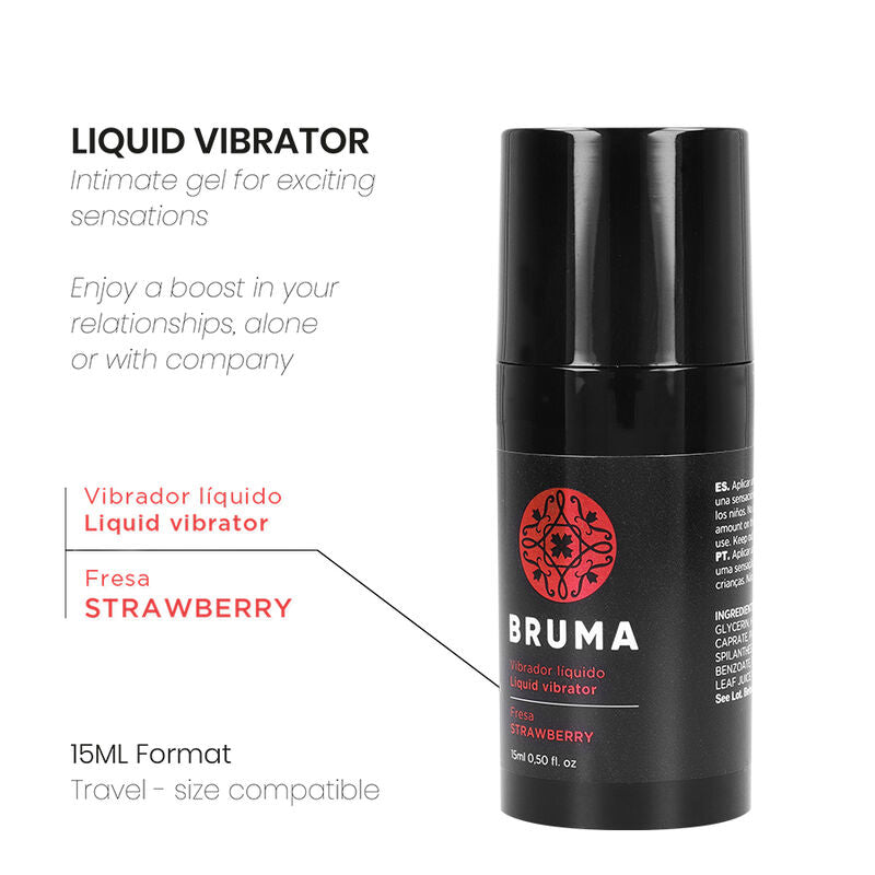 Vibrateur liquide ultra glissant fraise 15 ml – Bruma