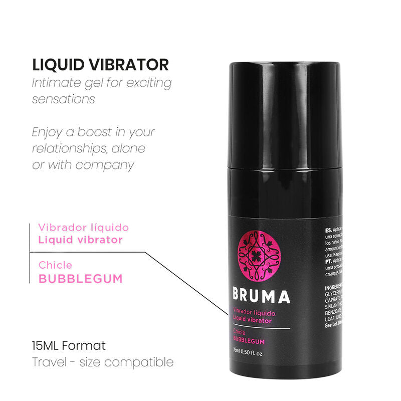 Vibrateur liquide ultra glissant bubblegum 15 ml – Bruma