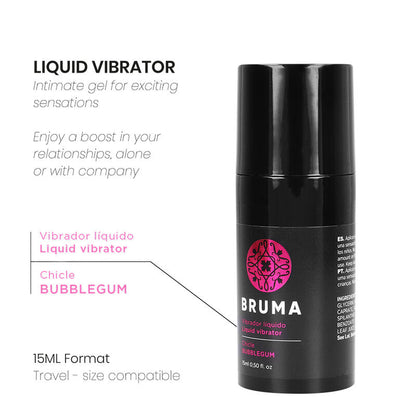 Vibrateur liquide ultra glissant bubblegum 15 ml – Bruma