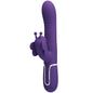 PRETTY LOVE - VIBRADOR CONEJO MULTIFUNCIONAL 4 EN 1 MARIPOSA MORADA