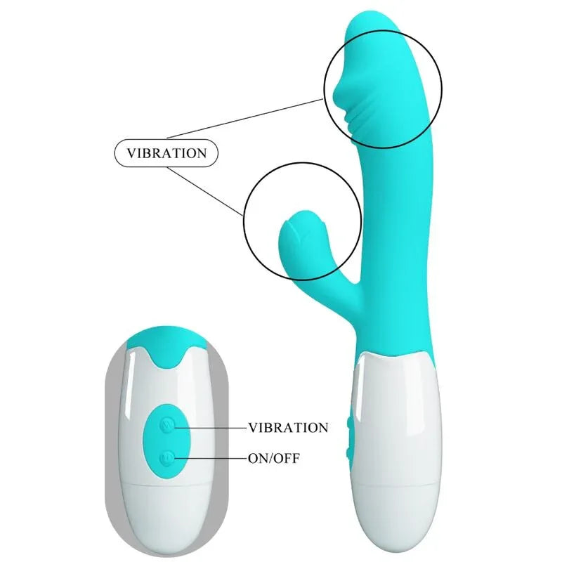 Pretty Love – Vibrateur Snappy G Spot Vert Aqua