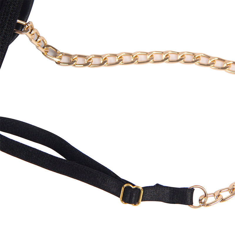 SUBBLIME - BODY NEGRO CON CORREAS DE CADENA L/XL