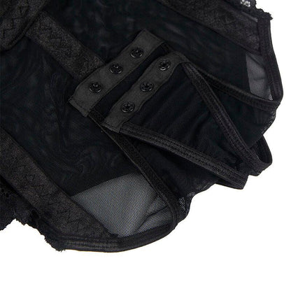 Subblime Teddy avec Jarretière Détail Poitrine Noir L/XL