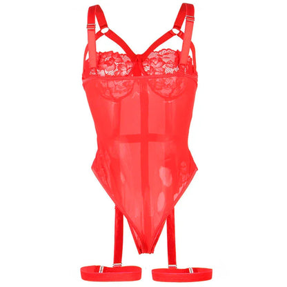 Subblime Teddy avec Jarretière Détail Poitrine Rouge L/XL