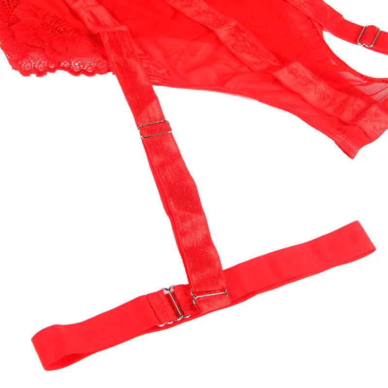 Subblime Teddy avec Jarretière Détail Poitrine Rouge L/XL