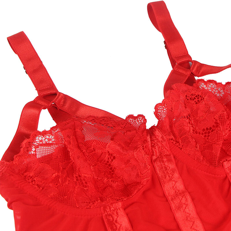 SUBBLIME - TEDDY CON LIGA DETALLE EN EL PECHO ROJO L/XL