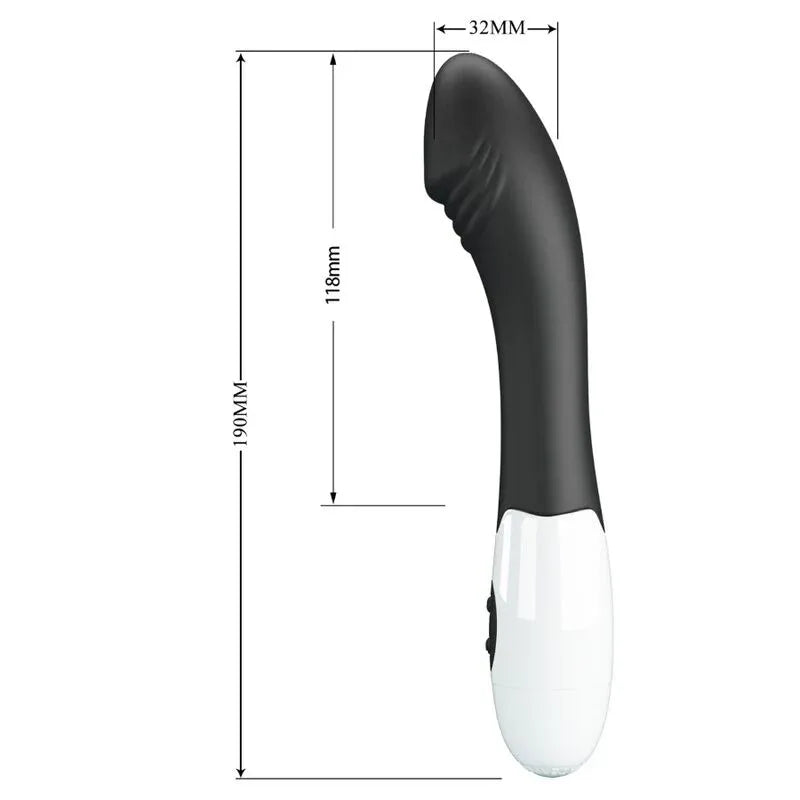 Pretty Love – Elemental Vibrateur Point G 30 Modes Noir