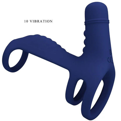 Pretty Love – Anneau Vibrant Elish avec Extension Bleu