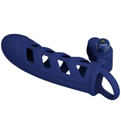 Pretty Love – Altaf Anneau Vibrateur avec Gaine en Silicone Bleu