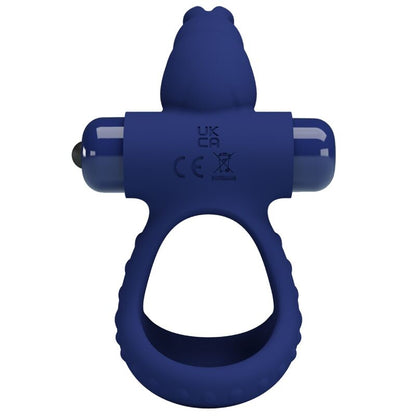 PRETTY LOVE - ANILLO VIBRADOR DOBLE LUCHITO CONEJO AZUL