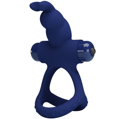 PRETTY LOVE - ANILLO VIBRADOR DOBLE LUCHITO CONEJO AZUL