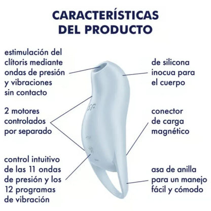 Satisfyer – Pocket Pro 1 Stimulateur de Clitoris Bleu Clair