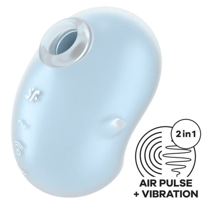 SATISFYER - VIBRADOR CUTIE GHOST POSER AZUL CLARO