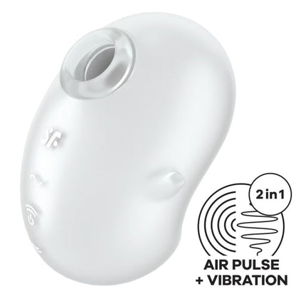 SATISFYER - CUTIE GHOST VIBRATEUR POSER WHITE