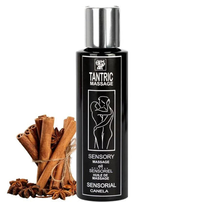 Eros Art – Huile de Massage Tantrique Naturelle et Cannelle Aphrodisiaque 100 ml