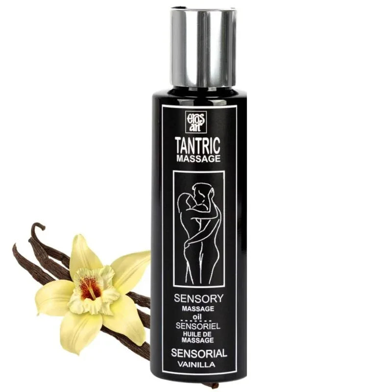 Eros Art – Huile de Massage Tantrique Naturelle et Vanille Aphrodisiaque 100 ml