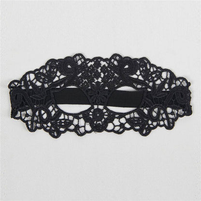 Masque en dentelle noir – Queen Lingerie