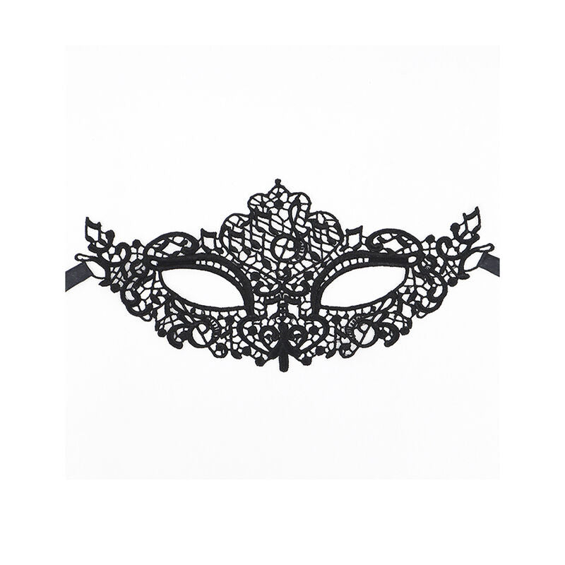 Masque en dentelle noir modèle 1 – Queen Lingerie