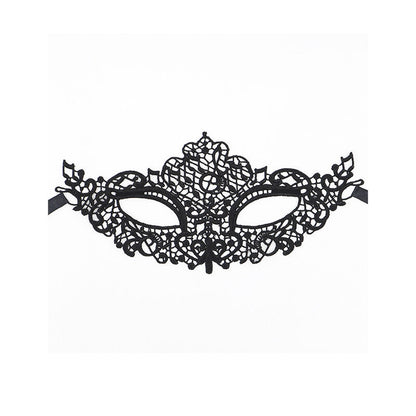 Masque en dentelle noir modèle 1 – Queen Lingerie