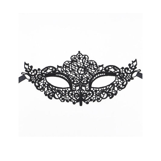 Masque en dentelle noir modèle 1 – Queen Lingerie
