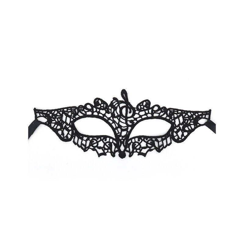 Masque en dentelle noir modèle 2 – Queen Lingerie