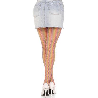 Leg Avenue – Bas au Crochet Multicolore