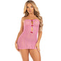 LEG AVENUE - ROBE COEUR &amp; NOEUDS ROSE TAILLE UNIQUE