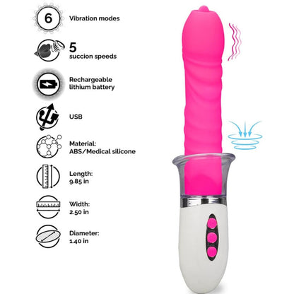 ARMONY - VIBRATEUR LIBERTY &amp; POUSSÉE AVEC LANGUE