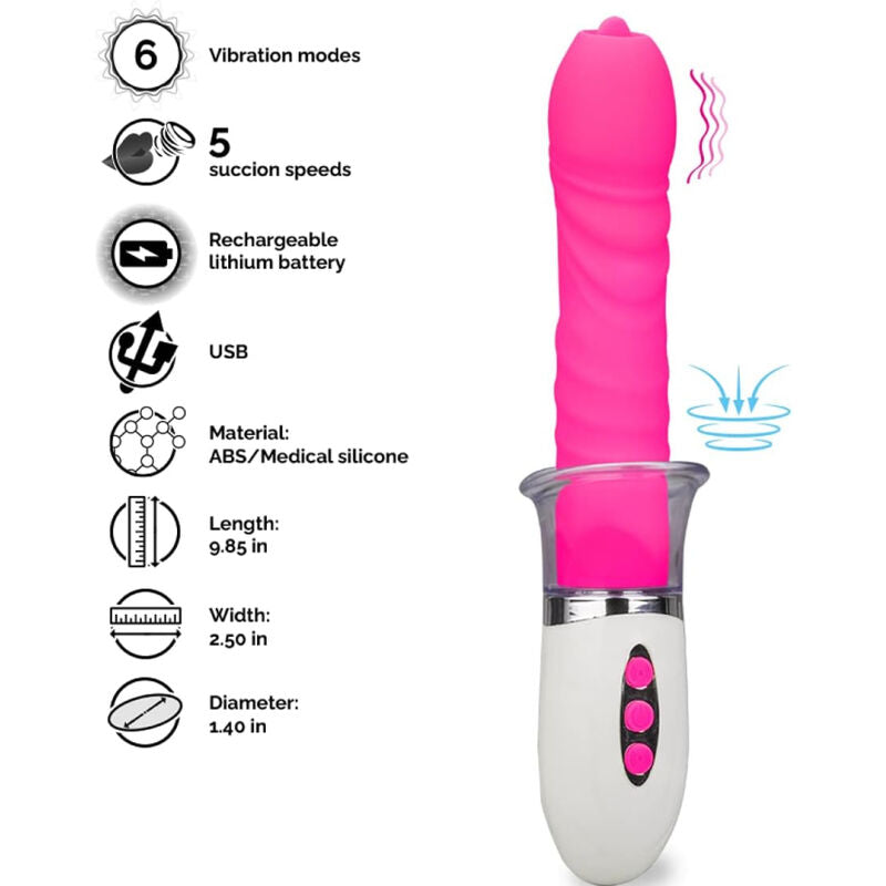ARMONY - VIBRATEUR LIBERTY &amp; POUSSÉE AVEC LANGUE