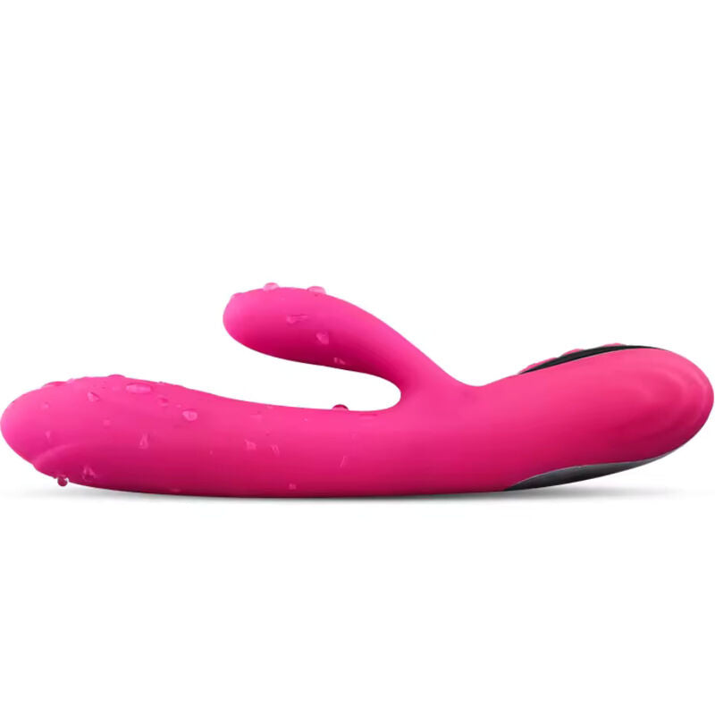 ARMONY - VIBRATEUR &amp; STIMULATEUR FLEXIBLE EFFET CHALEUR FUCHSIA