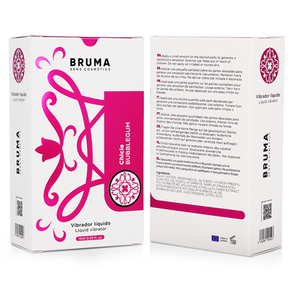 Vibrateur liquide ultra glissant bubblegum 15 ml – Bruma