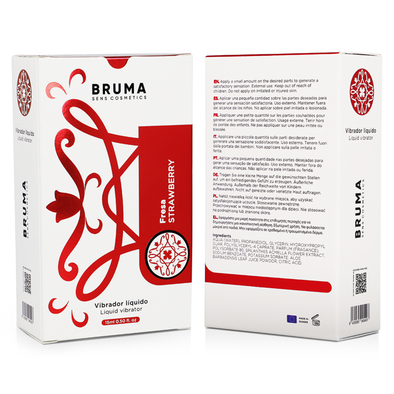 Vibrateur liquide ultra glissant fraise 15 ml – Bruma
