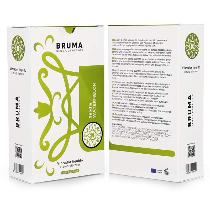 Vibrateur liquide ultra glissant pastèque 15 ml – Bruma
