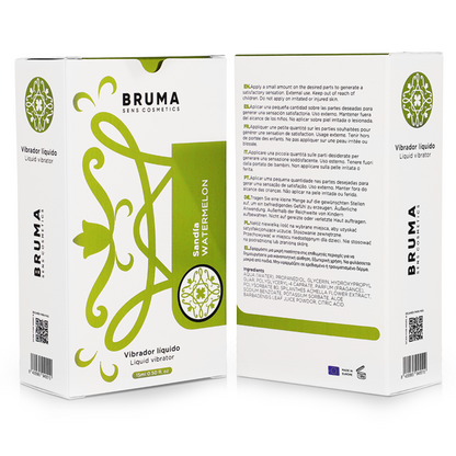 Vibrateur liquide ultra glissant pastèque 15 ml – Bruma